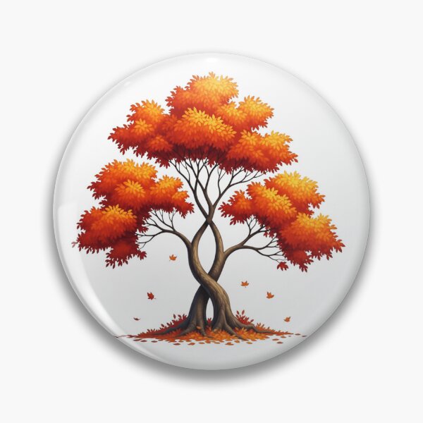 Item preview, Autumn Tree of Life – Vibrant Orange Fall Fantasy Tree designed and sold by Awarrie.