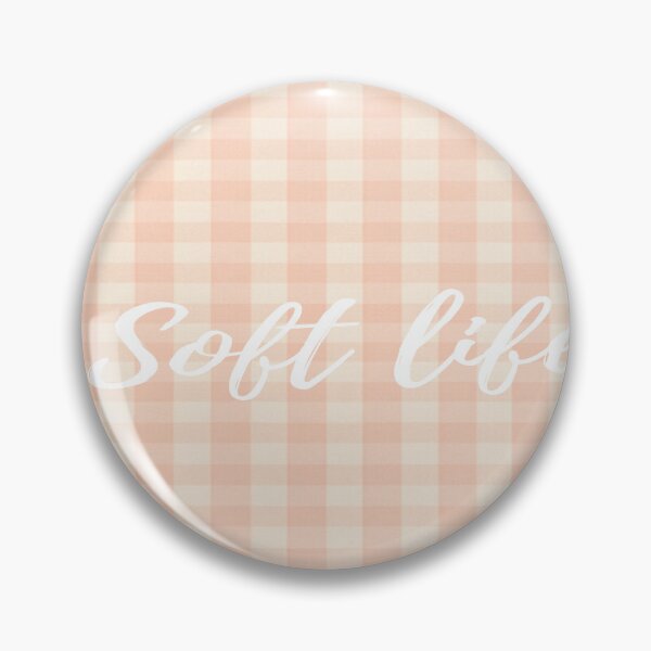 Item preview, Soft Life - Pink and Cream Gingham Check designed and sold by Kokorolab.