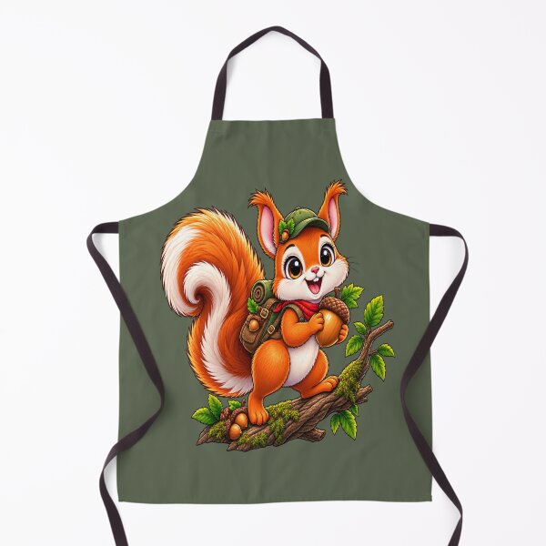 Item preview, Cute Adventure Squirrel – Kawaii Forest Explorer designed and sold by DoodleWorld Studio .