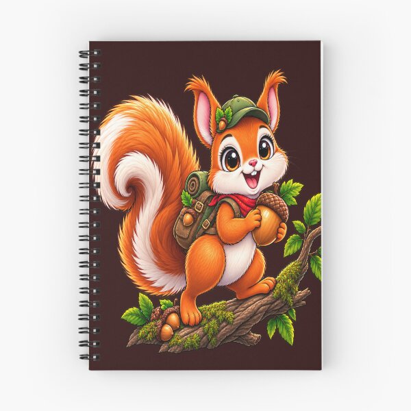 Item preview, Cute Adventure Squirrel – Kawaii Forest Explorer designed and sold by DoodleWorld Studio .