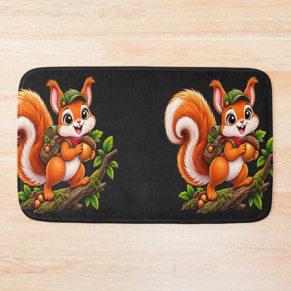 Item preview, Cute Adventure Squirrel – Kawaii Forest Explorer designed and sold by DoodleWorld Studio .