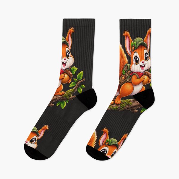 Item preview, Cute Adventure Squirrel – Kawaii Forest Explorer designed and sold by DoodleWorld Studio .