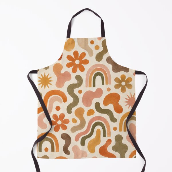 Item preview, 70s Retro Groovy Pattern Flowers Arches Boho Vintage designed and sold by QCena.