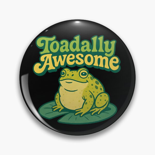 Item preview, Toadally Awesome Funny Frog Lily Pad Retro designed and sold by Photo-Sphere101.