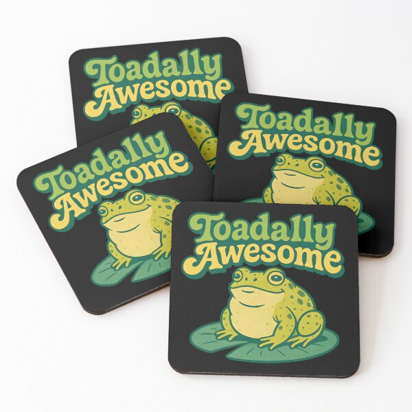 Item preview, Toadally Awesome Funny Frog Lily Pad Retro designed and sold by Photo-Sphere101.