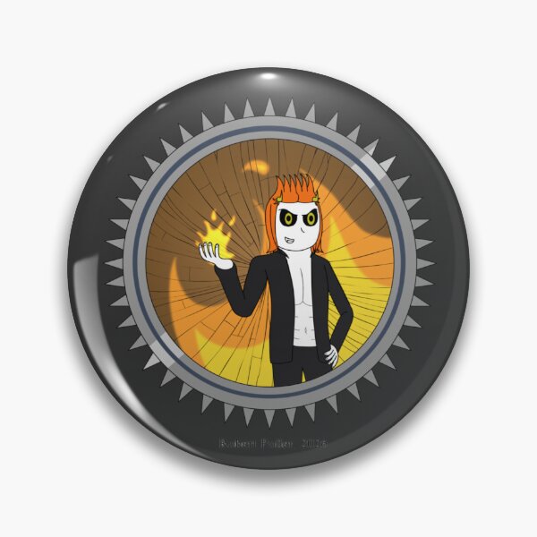 Item preview, Literally Hell - Damien's Badge designed and sold by Literally Hell Shop.