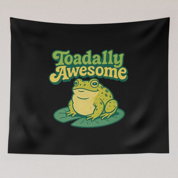 Item preview, Toadally Awesome Funny Frog Lily Pad Retro designed and sold by Photo-Sphere101.