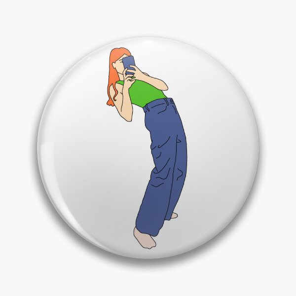 Item preview, Redhead woman taking a selfie designed and sold by lorana-atelier.