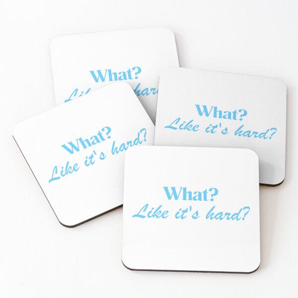 Item preview, What? Like It’s Hard? Blue Sticker | Classic Law School Aesthetic | Future Attorney designed and sold by JusticeForSale.