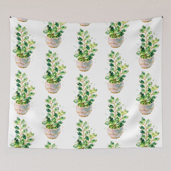 Item preview, Emerald Crystal Botanical Plant – Sparkling Gem Fantasy designed and sold by LoreliNLi.