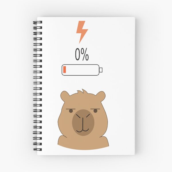 Item preview, Capybara Battery Low vs Fully Charged Coffee designed and sold by TatinkaArtskill.