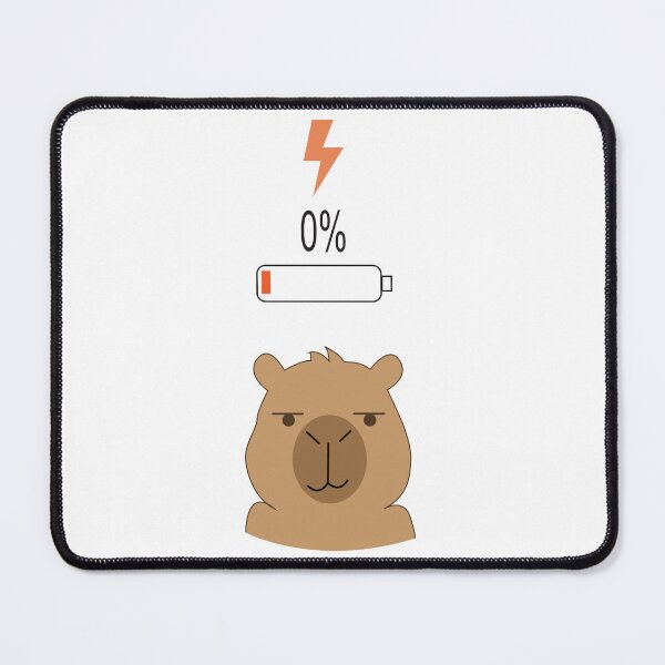 Item preview, Capybara Battery Low vs Fully Charged Coffee designed and sold by TatinkaArtskill.