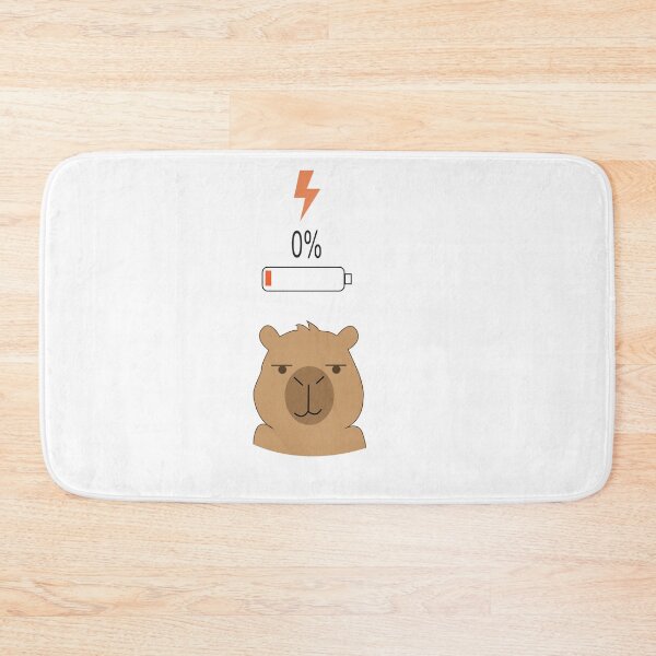 Item preview, Capybara Battery Low vs Fully Charged Coffee designed and sold by TatinkaArtskill.