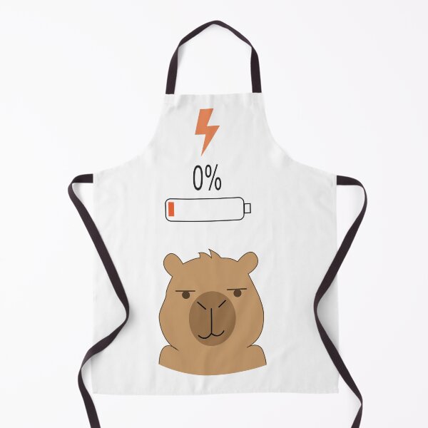 Item preview, Capybara Battery Low vs Fully Charged Coffee designed and sold by TatinkaArtskill.