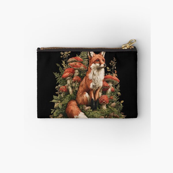 Item preview, Woodland Fox & Mushrooms – Enchanted Forest designed and sold by KAM-KAM-STORE.