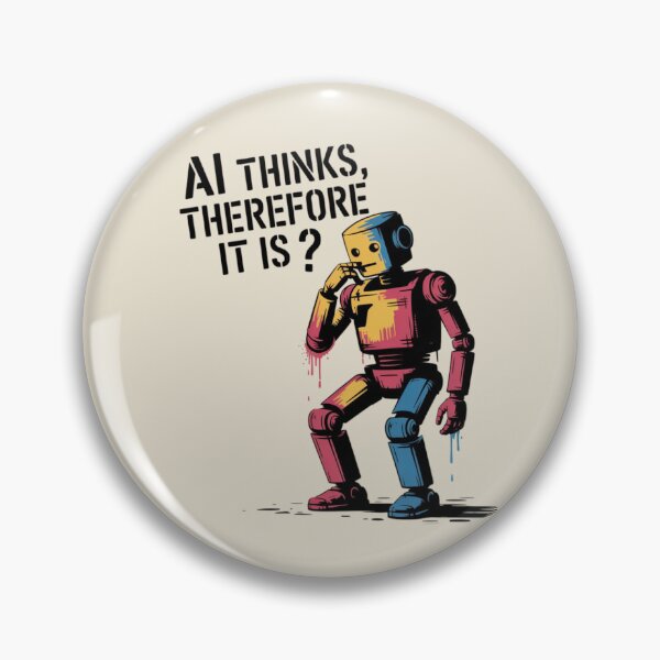 Item preview, BANKSY - AI THINKS, THEREFORE IT IS? designed and sold by 123ks.