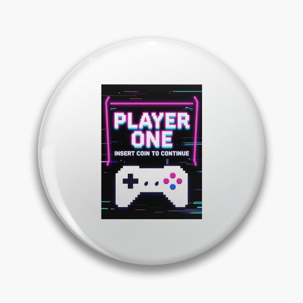 Item preview, Retro Gaming Poster: Player One - Insert Coin to Continue designed and sold by FestivityFinds.