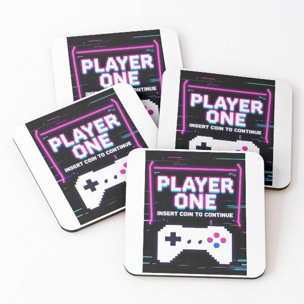 Item preview, Retro Gaming Poster: Player One - Insert Coin to Continue designed and sold by FestivityFinds.