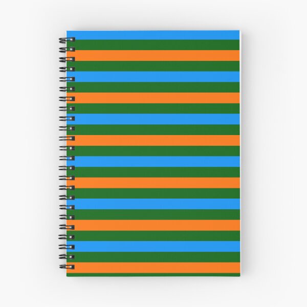 Item preview, Orange And Blue Stripes Design Green  designed and sold by PatternTitan.