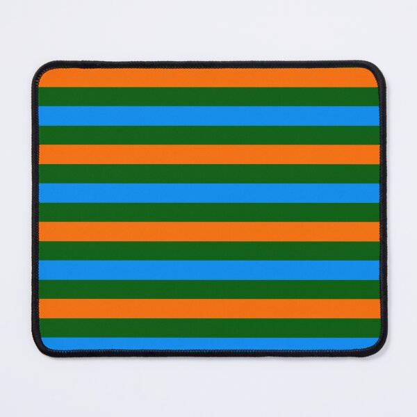 Item preview, Orange And Blue Stripes Design Green designed and sold by PatternTitan.