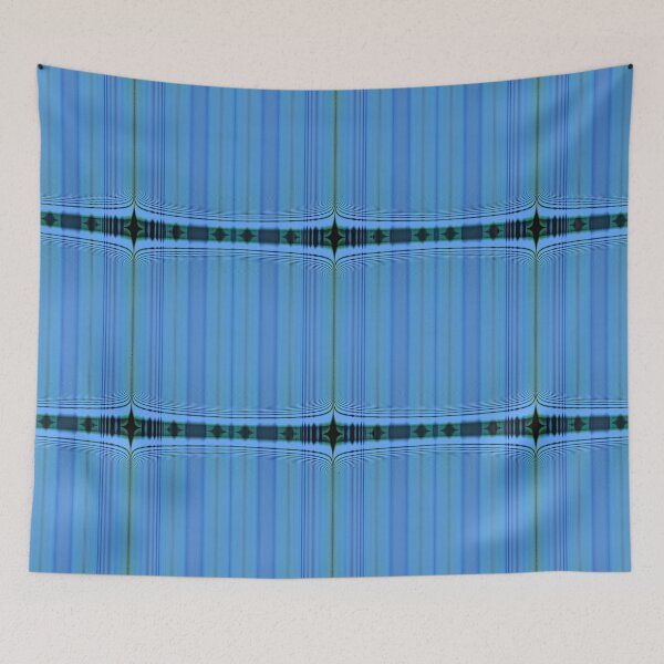 Item preview, Abstract Pattern "Space Architecture. Blue star" designed and sold by Gluecknika.