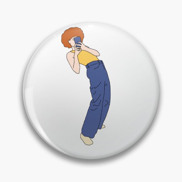 Item preview, Redhead woman taking a selfie designed and sold by lorana-atelier.