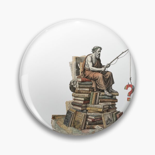 Item preview, Socrates & Socratic Method  - Ancient Greek Philosophy Humor Art  designed and sold by OzzFrequency.