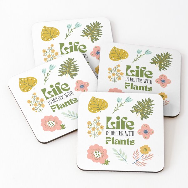 Item preview, Life is better with plants I plant design I plant lovers I botanical design designed and sold by Schmidsi.