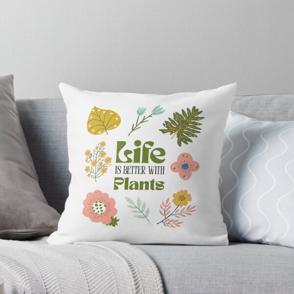 Item preview, Life is better with plants I plant design I plant lovers I botanical design designed and sold by Schmidsi.