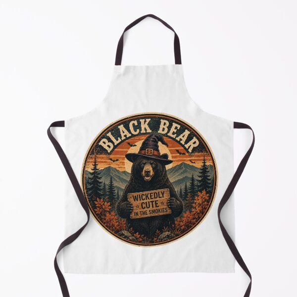 Item preview, Black Bear in a Witch Hat Funny Halloween Smoky Mountains designed and sold by Globalcitytees.