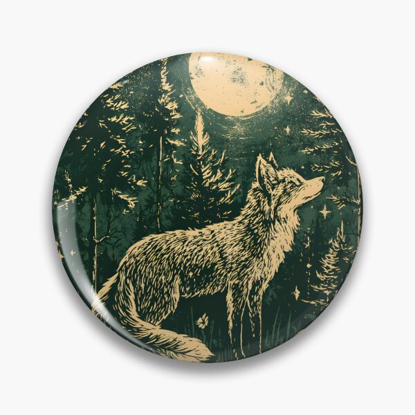 Item preview, Moonlit Fox – Mystical Forest Night designed and sold by KAM-KAM-STORE.