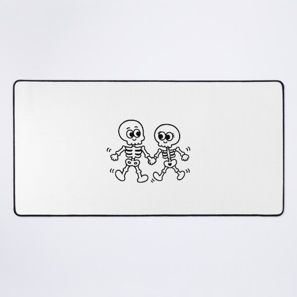 Item preview, Cute Skeleton Couple Holding Hands - Till Death Do Us Part designed and sold by cutepid.