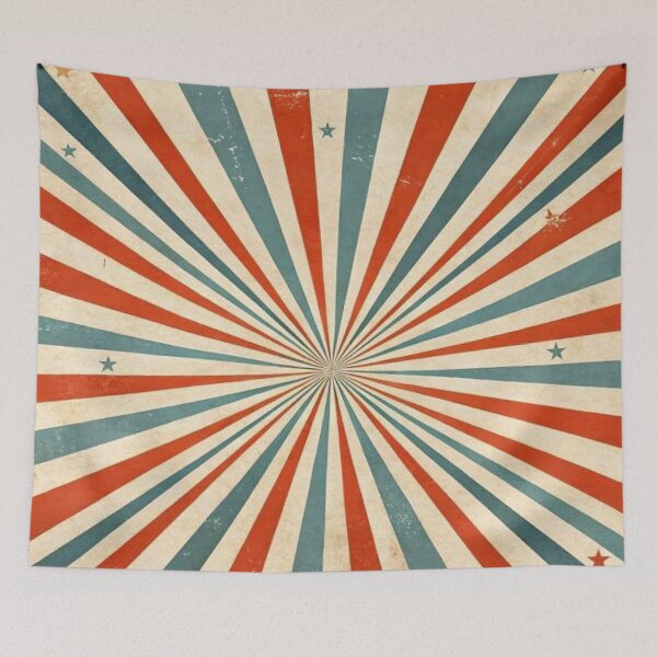 Item preview, Vintage Americana Sunburst Stars Retro Circus Background designed and sold by LYAN-STORE.