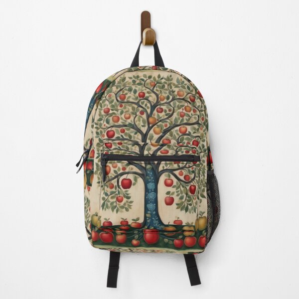 Item preview, Apple Tree Folk Art Vintage Orchard Illustration designed and sold by pinkal.