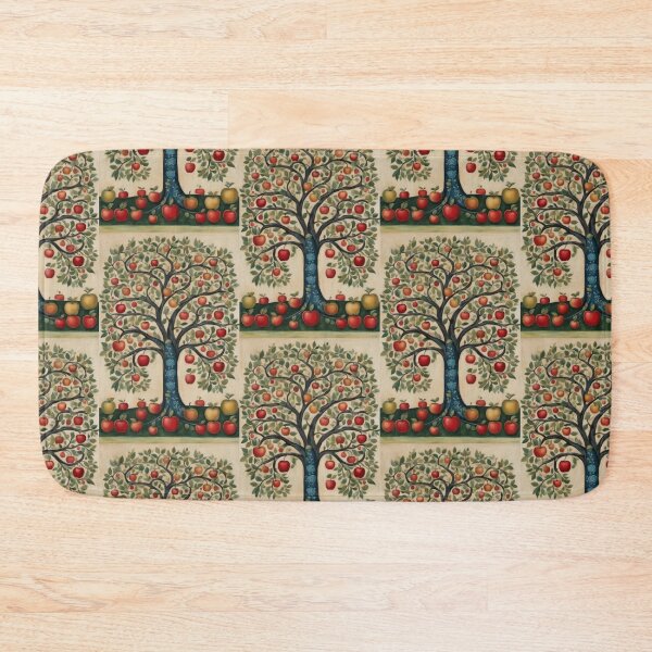 Item preview, Apple Tree Folk Art Vintage Orchard Illustration designed and sold by pinkal.