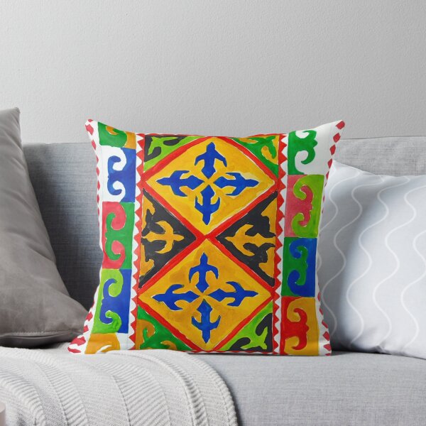 Item preview, Colorful Folk Geometric Pattern – Handcrafted Ornamental Mandala Design designed and sold by Bloomarie Art.