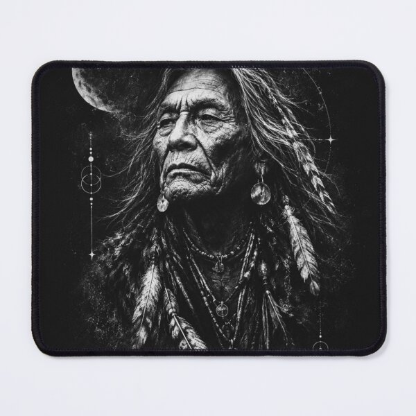 Item preview, 3AM Mystic Elder Dark Ambient Portrait – Nocturnal Moon Art designed and sold by WartonnoArt.