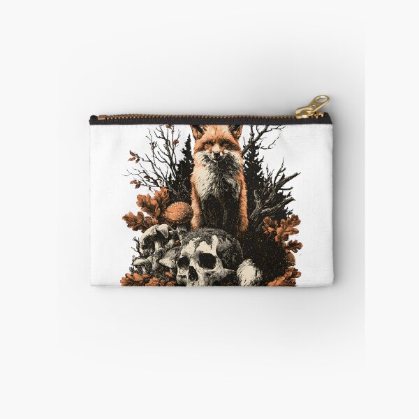 Item preview, Dark Woodland Fox & Skulls – Gothic Forest designed and sold by KAM-KAM-STORE.