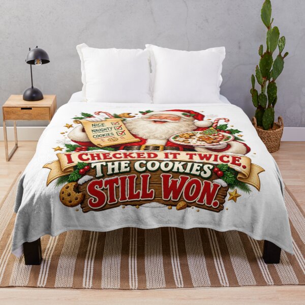 Item preview, Santa Checked Twice, Cookies Still Won designed and sold by Kolibra.