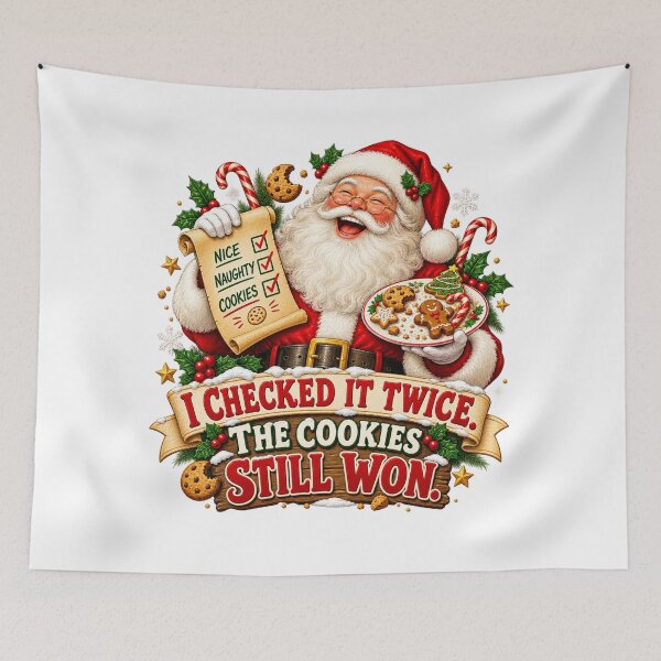 Item preview, Santa Checked Twice, Cookies Still Won designed and sold by Kolibra.
