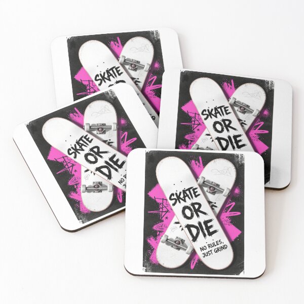 Item preview, Skate or Die Poster: No Rules, Just Grind Art designed and sold by FestivityFinds.