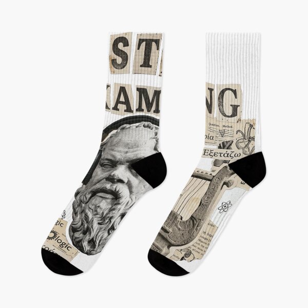 Item preview, Socrates & Socratic Method  - Ancient Greek Philosophy Humor Art  designed and sold by OzzFrequency.