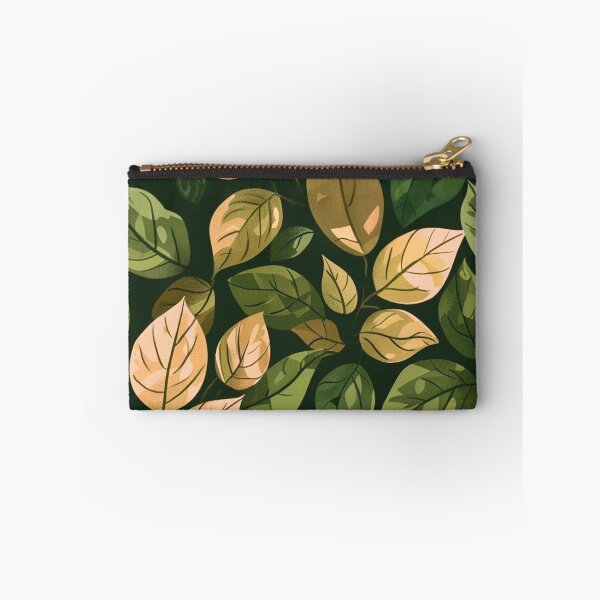 Item preview, Autumn Leaves Warm Peach Green Botanical Seamless Pattern designed and sold by LYAN-STORE.