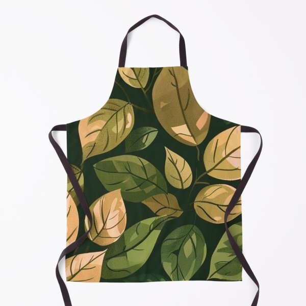 Item preview, Autumn Leaves Warm Peach Green Botanical Seamless Pattern designed and sold by LYAN-STORE.