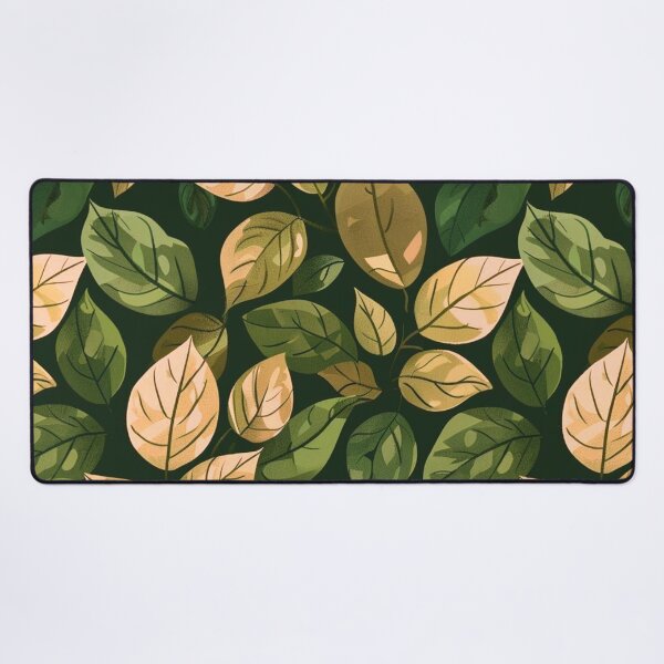 Item preview, Autumn Leaves Warm Peach Green Botanical Seamless Pattern designed and sold by LYAN-STORE.