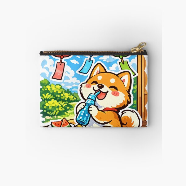 Item preview, Kawaii Shiba Inu Drinking Ramune – Japanese Summer Engawa designed and sold by kawaii animal store (in Japan).