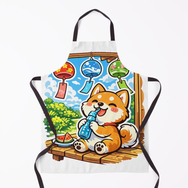 Item preview, Kawaii Shiba Inu Drinking Ramune – Japanese Summer Engawa designed and sold by kawaii animal store (in Japan).