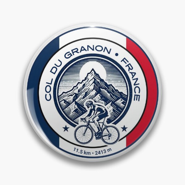 Item preview, Col du Granon-  france-cycling-badge, sticker and more COLORS OF FRENCH FLAG designed and sold by designkb.