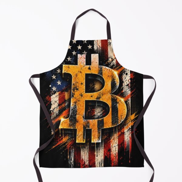 Item preview, Grungy American Flag Bitcoin Crypto Art designed and sold by DKSH1234.