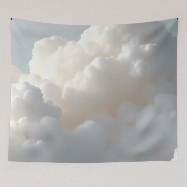 Item preview, Fluffy Soft White Clouds Dreamy Sky Aesthetic designed and sold by LYAN-STORE.